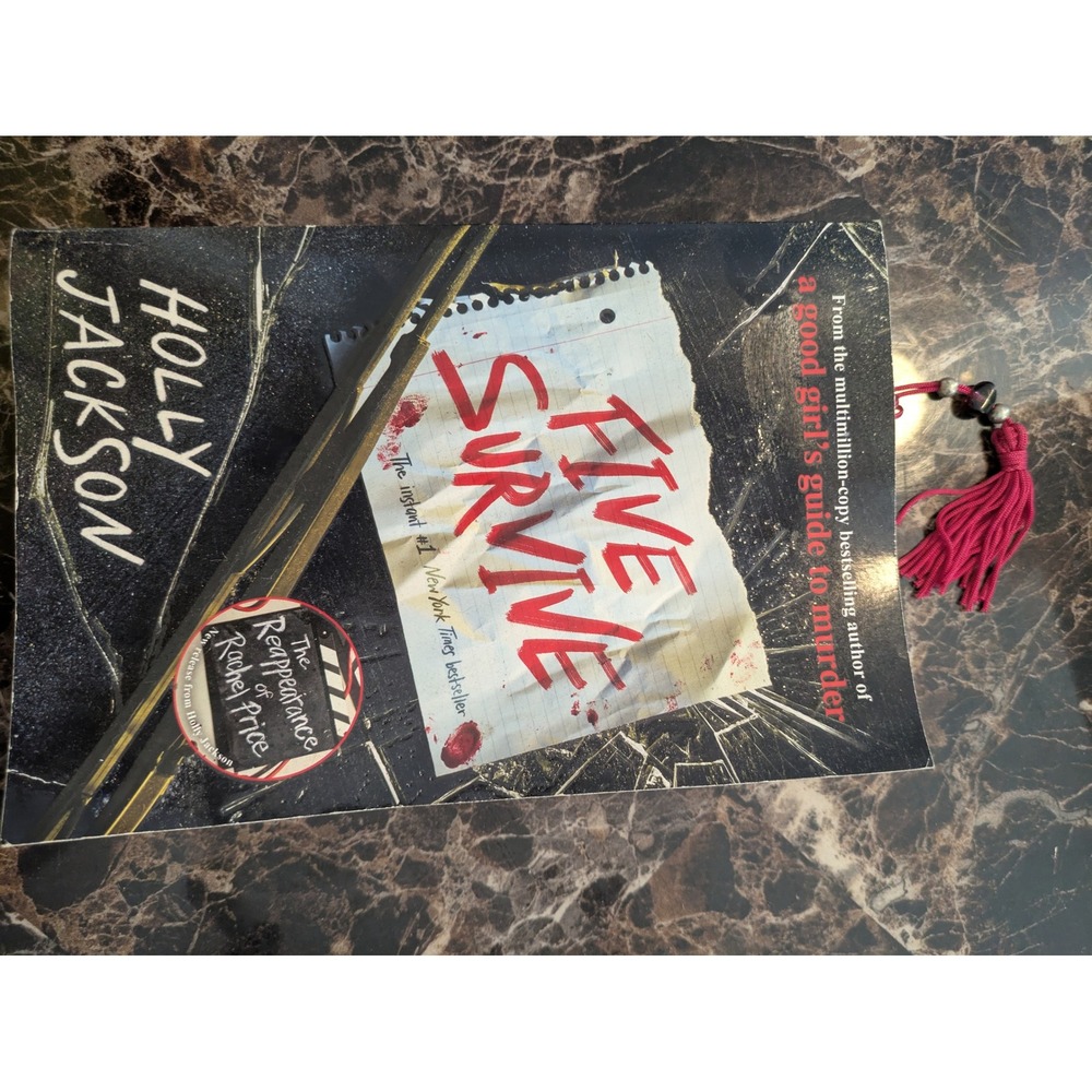 Five Survive Holly Jackson Paperback YA Thriller Novel with Bookmark